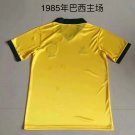 Retro 1985 Brazil home soccer jersey