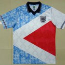 Retro 1990 England world cup blue with white soccer jersey
