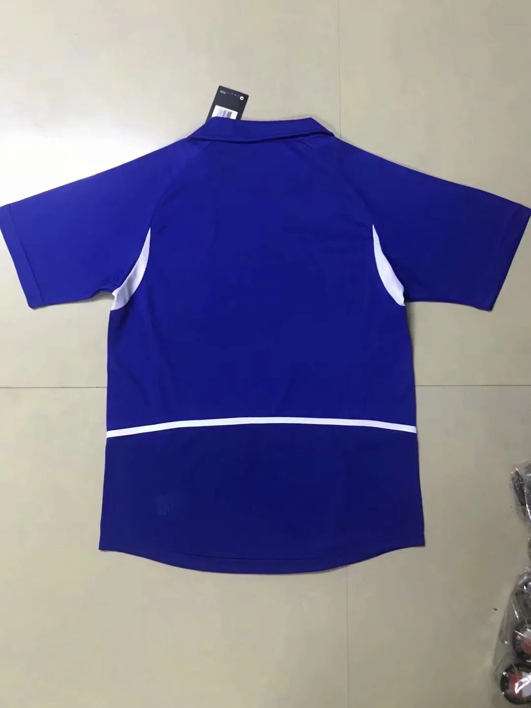 Retro 2002 Brazil away blue soccer jersey