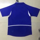 Retro 2002 Brazil away blue soccer jersey