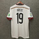 Retro 2014 Germany #19 home soccer jersey
