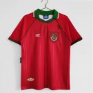 Retro 94-96 Wales home soccer jersey