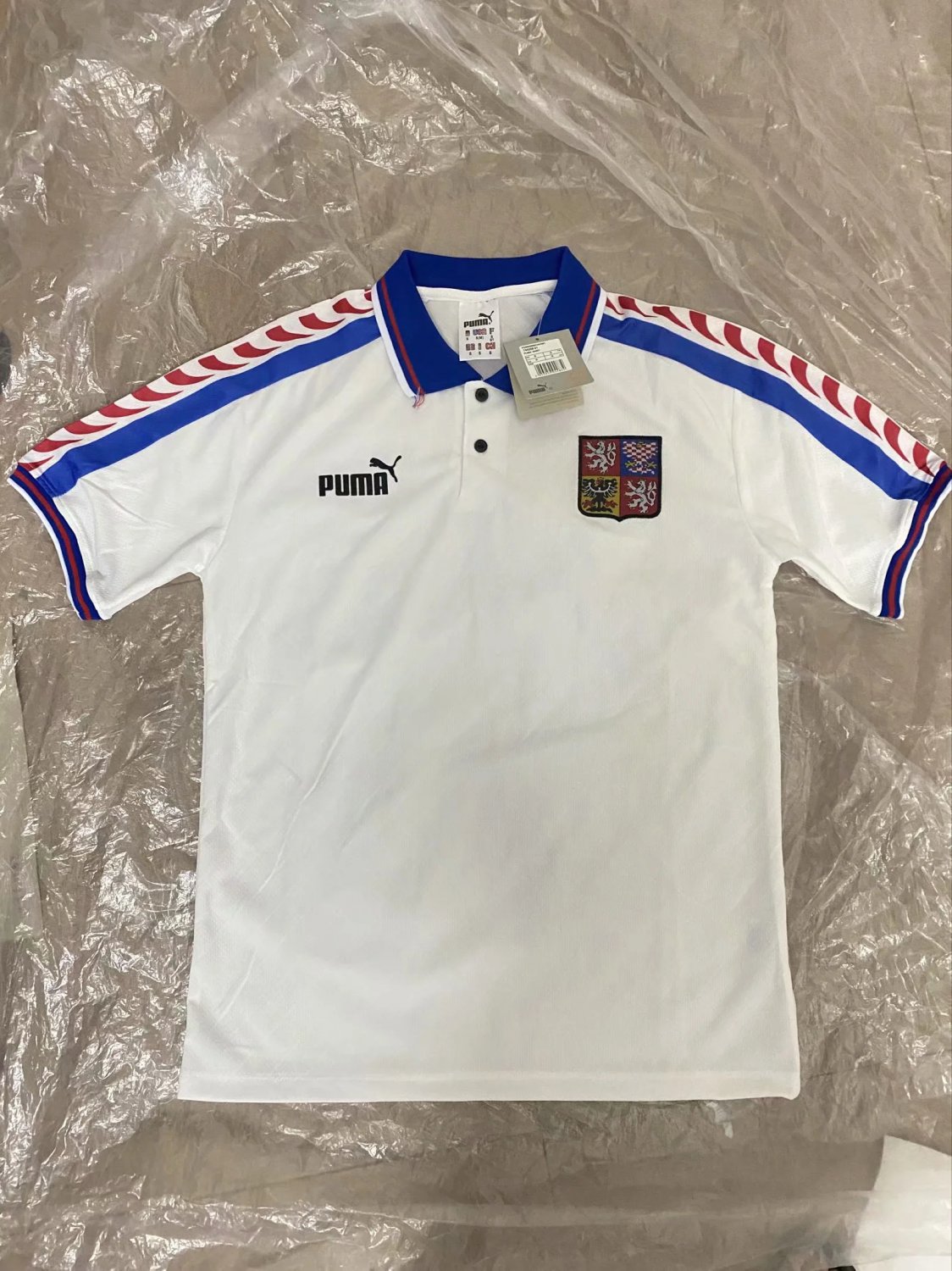Retro 96 Czech away soccer jersey