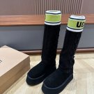 Women's UGG Classic Sweater Letter Boot Black 1144045 35-40