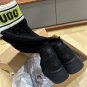 Women's UGG Classic Sweater Letter Boot Black 1144045 35-40