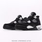 Unisex Air Jordan 4 Retro Black White Panda White Thunder FQ8138-001 36-45