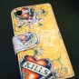 Soft Flip Leather Case Cover for Apple iPhone 3G 3GS Cream with Skull & Heart