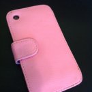 Soft Flip Leather Case Cover for Apple iPhone 3G 3GS Pink