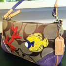 Coach Signature Applique Fish Demi Purse 1491