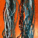 Stacked Bead Necklace - Blue NEW