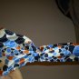 Blue/Orange Polka Dot Headband