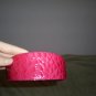 Pink Leather Headband