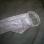 White snake skin belt