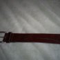 Flower engraved leather belt