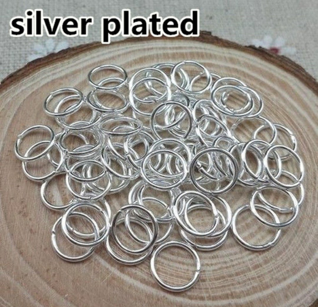300ct. 6mm Silver Plated Open Jump Rings