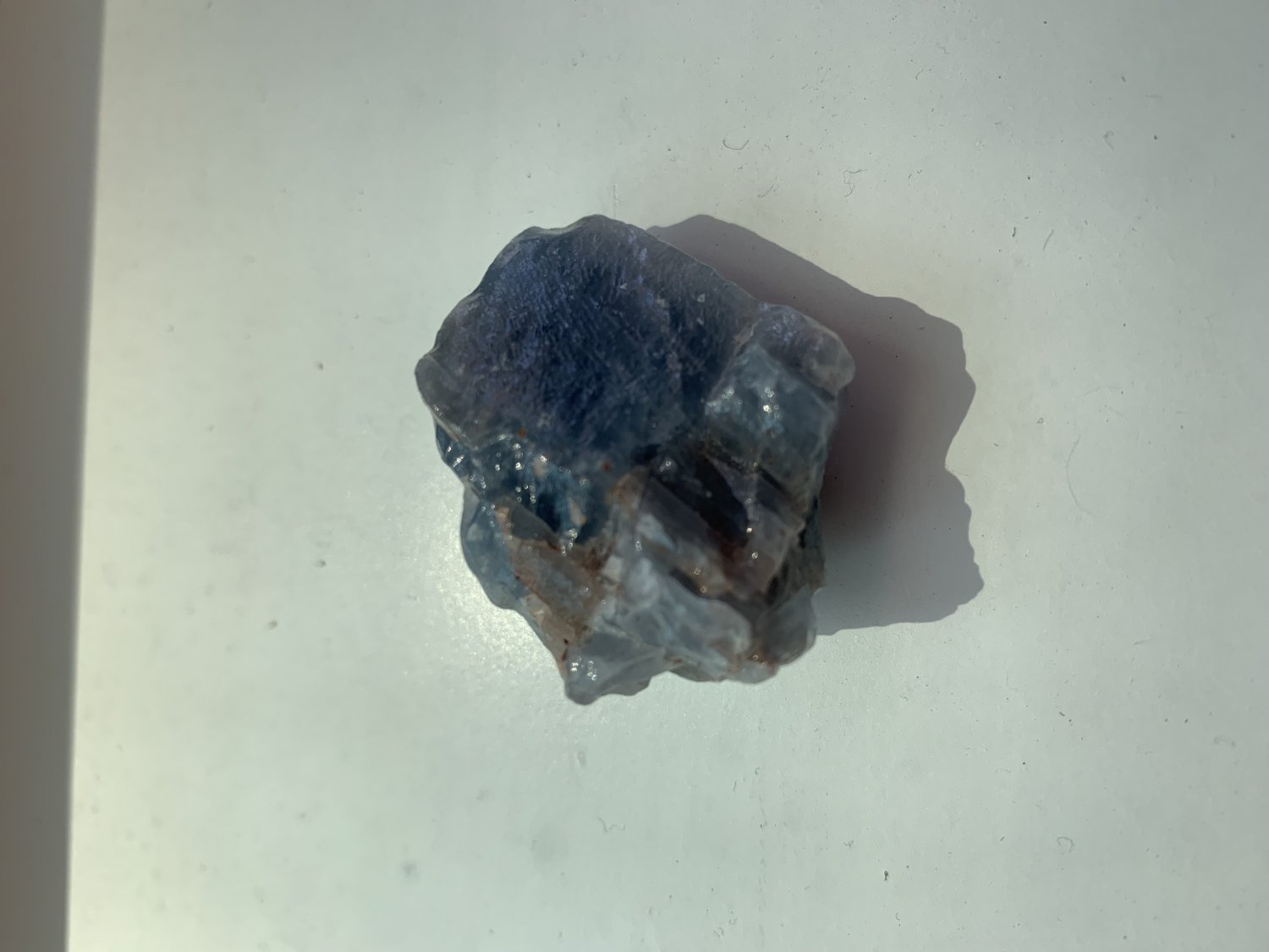 3 pieces of Blue calcite