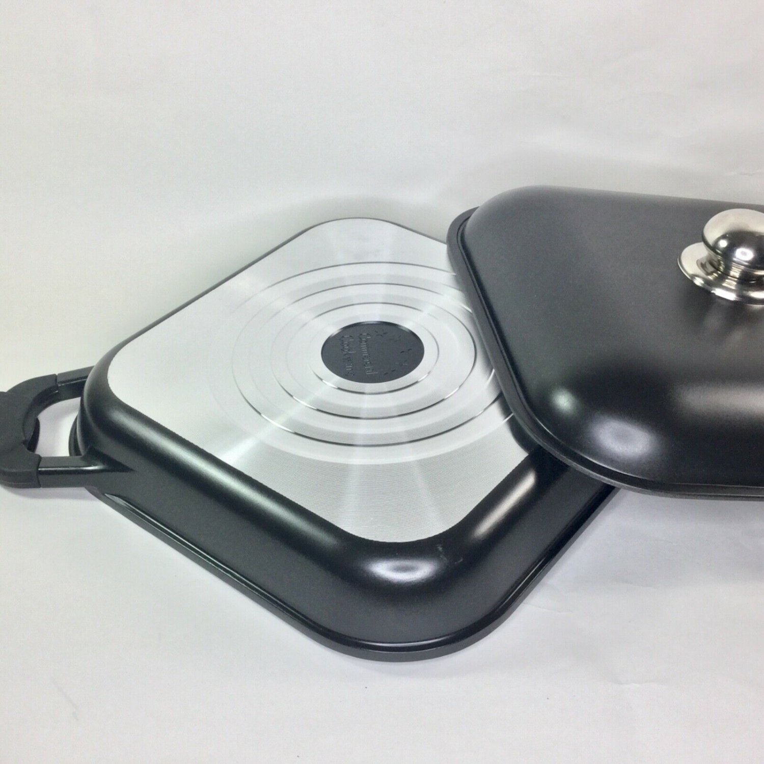 NEW Greblon Ceram Weilburger Coatings Ceramic Grill Pan Commercial Lid 11"