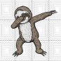 Sloth Dabbing svg, png, dxf, vector file for cricut