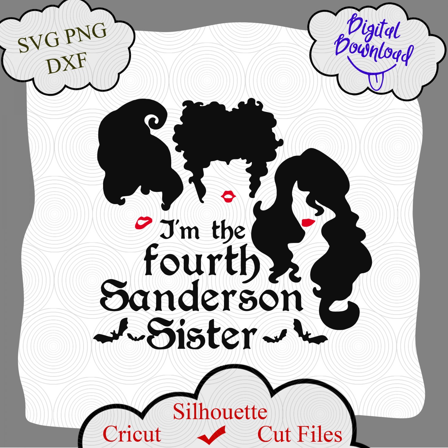 I'm the fourth sanderson sister svg, Hocus Pocus Svg, Santa Svg
