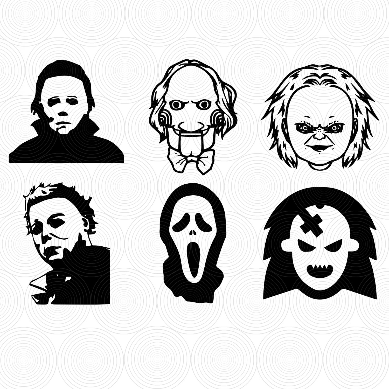 Horror Movie Villain Svg, Halloween Svg, Horror Movie Characters ...