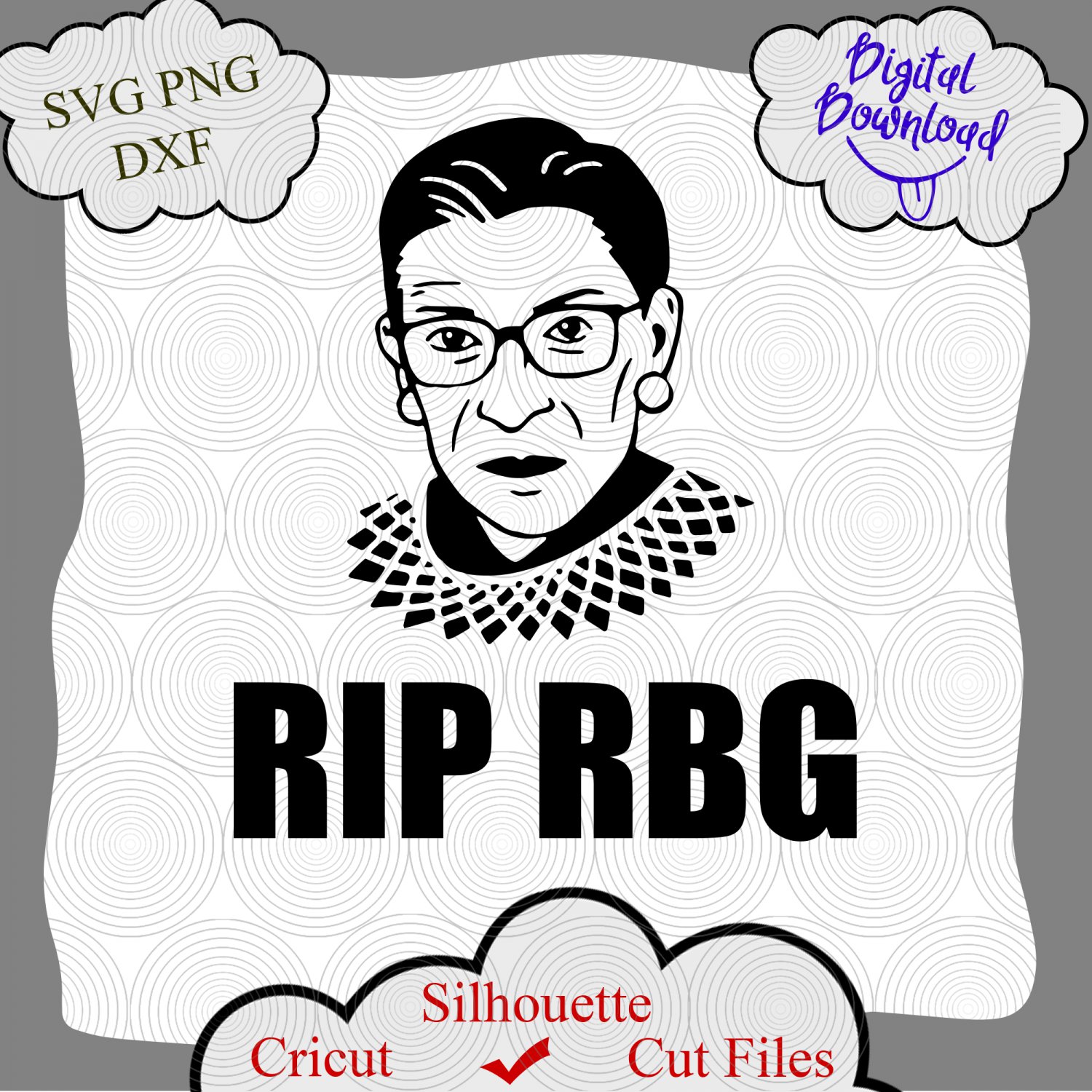 RBG Be Notorious svg, Ruth Bader Ginsburg svg, I Dissent svg, cricut, hight quality svg, 300dp PNG