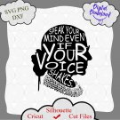 Ruth bader ginsburg svg, speak your mind even if your voice shakes svg, quote svg, funny RBG
