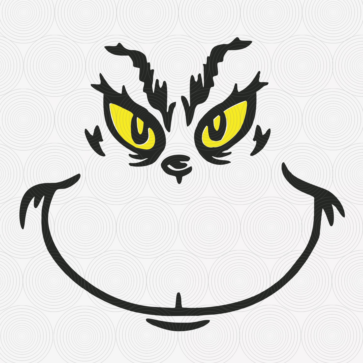 Grinch face with yellow eyes SVG, Grinch face SVG, JPG Files, Grinch face shirt
