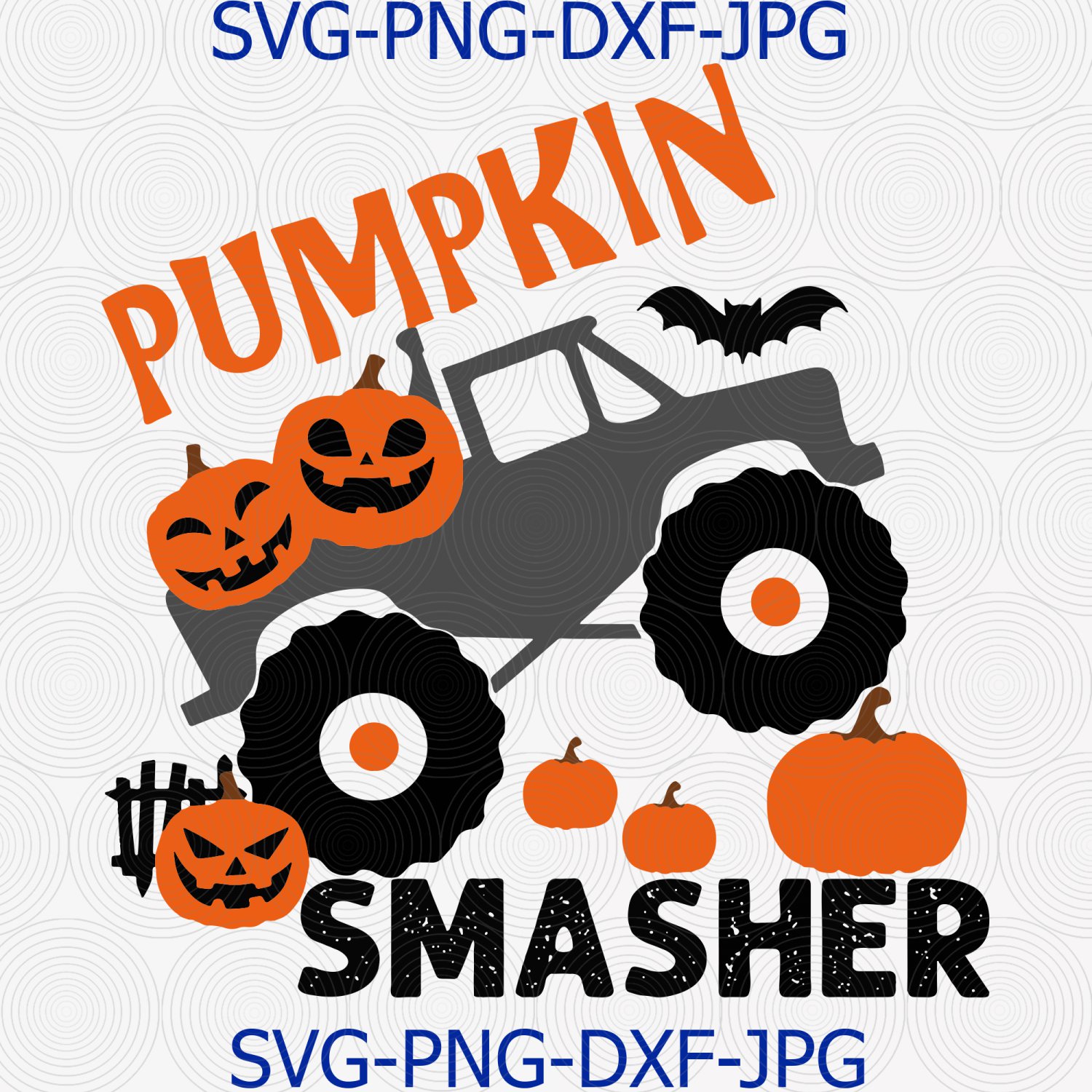 Sublimation Transfer, Pumpkin Smasher svg, Pumpkin Halloween svg Silhouette Cricut