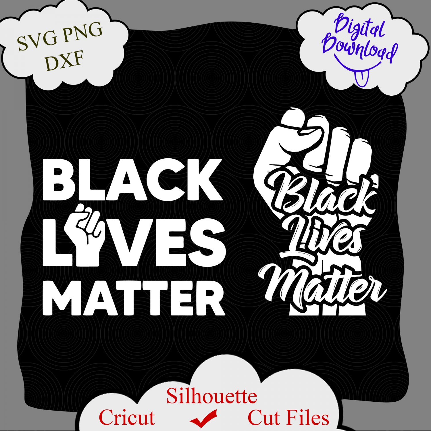 Black Lives Matter SVG, BLM svg cut file, Black lives svg, Black fist svg, png, dxf, jpg