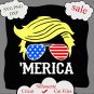 Trump Merica svg, Trump 2020 svg, vote trump svg, Trump Hair Style Sunglasses svg