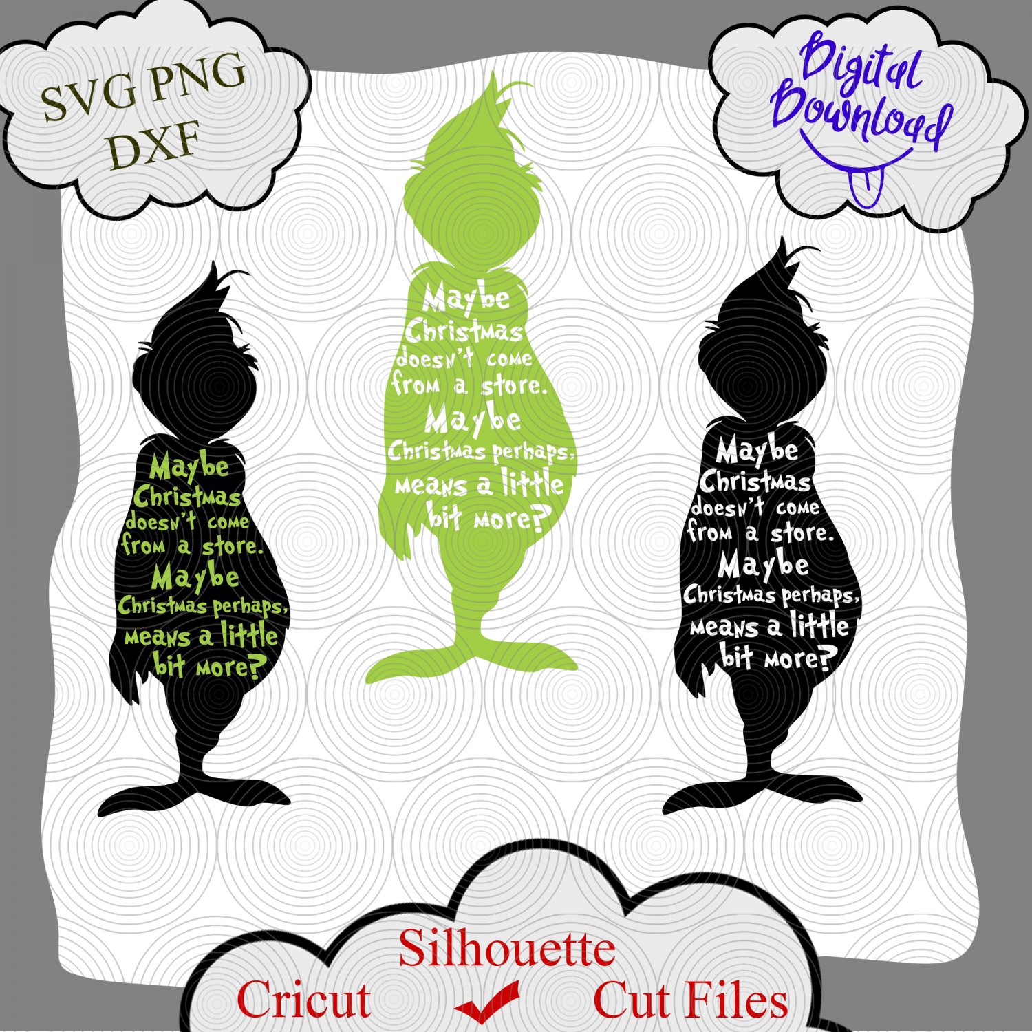 Maybe Christmas He Thought Doesn't Come From The Store svg, grinch shirt, grinch png
