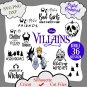 Disney Villains SVG Bundle, Halloween SVG, Cruella De Vil Svg, Ursula Svg, Evil Queen