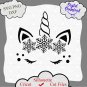 Christmas Unicorn Svg, Snowflake Unicorn Svg, Christmas shirt Svg, Funny fall Svg