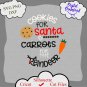 Cookies for Santa, Christmas ornament, Carrots for the Reindeer, Santa Cookie Plate cricut
