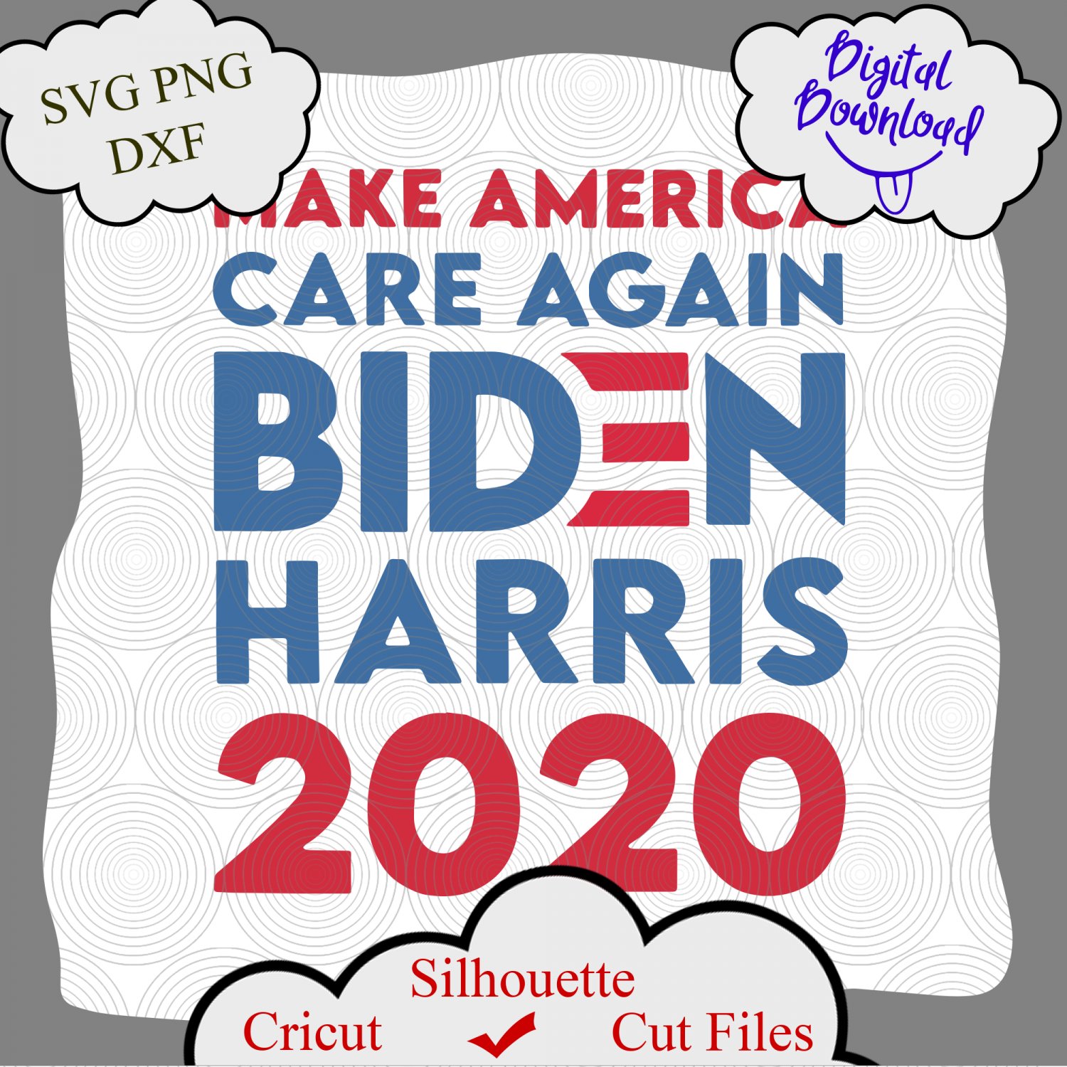 Make America Care Again Biden Harris 2020 Essential, joe biden 2020 flag svg cricut