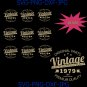 Vintage Birthday 1970-1979 Svg Cut File, Aged to Perfection Svg, Birthday Svg, Birthday gift svg