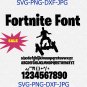 Fornite font svg, fornite svg, fornite alphabet svg, game font svg, birthday font svg