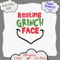 Resting Grinch Face svg, Grinch svg, grinch christmas shirt, grinch shirt, grinch quotes png dxf