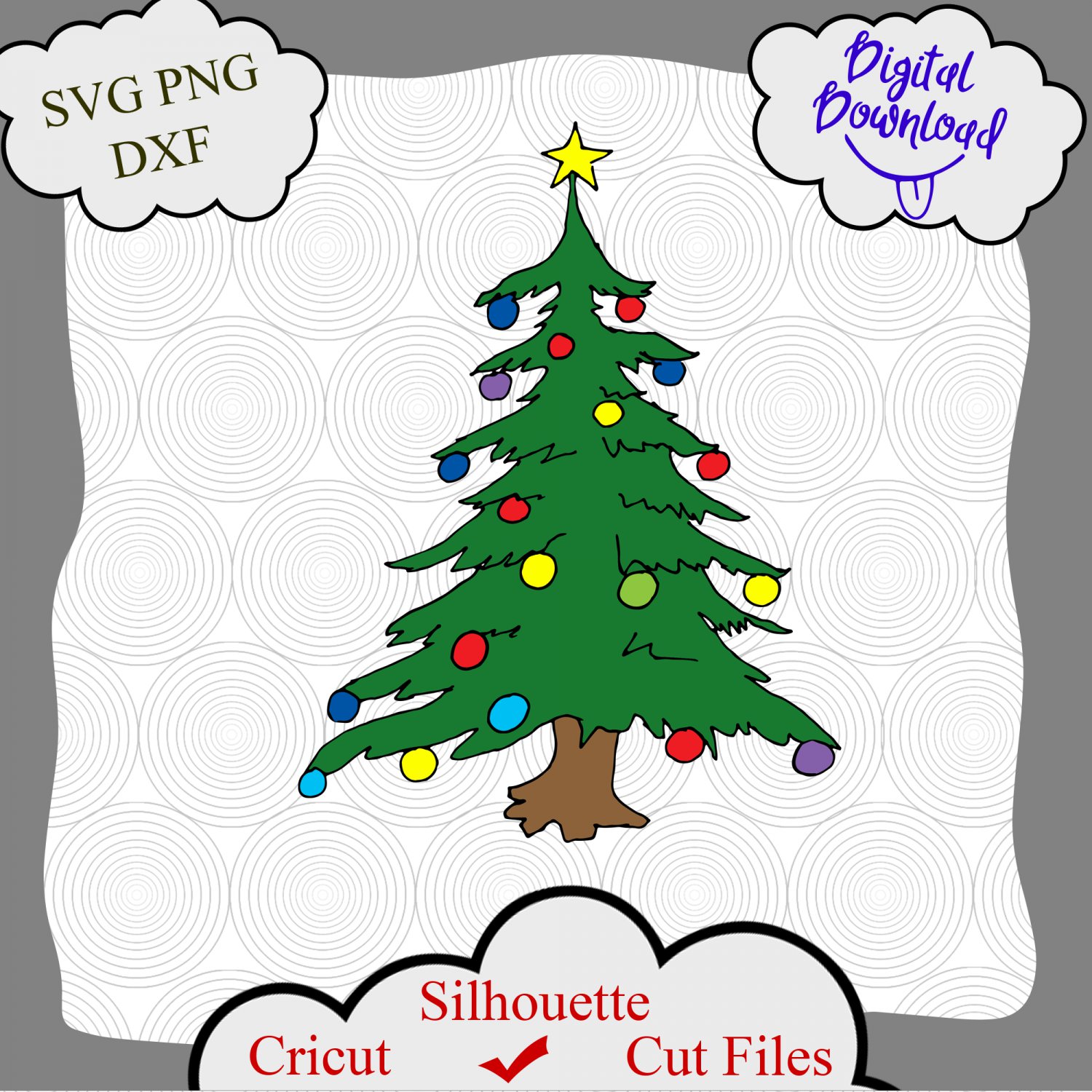 Christmas Tree SVG, Merry Christmas SVG, Christmas Svg, Xmas Trees Svg,Trees Svg, cut files