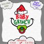 Baby Grinch svg, Grinch face svg, baby gift, baby gift svg, Christmas Dr Seuss svg, silhouette
