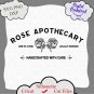 Rose Apothecary Schitts Creek SVG, Rose Apothecary svg, Rose Apothecary decal file