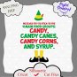 Elf Movie Quote We Elves Try To Stick to The 4 Main Food Groups Candy Canes Corn Syrup SVG