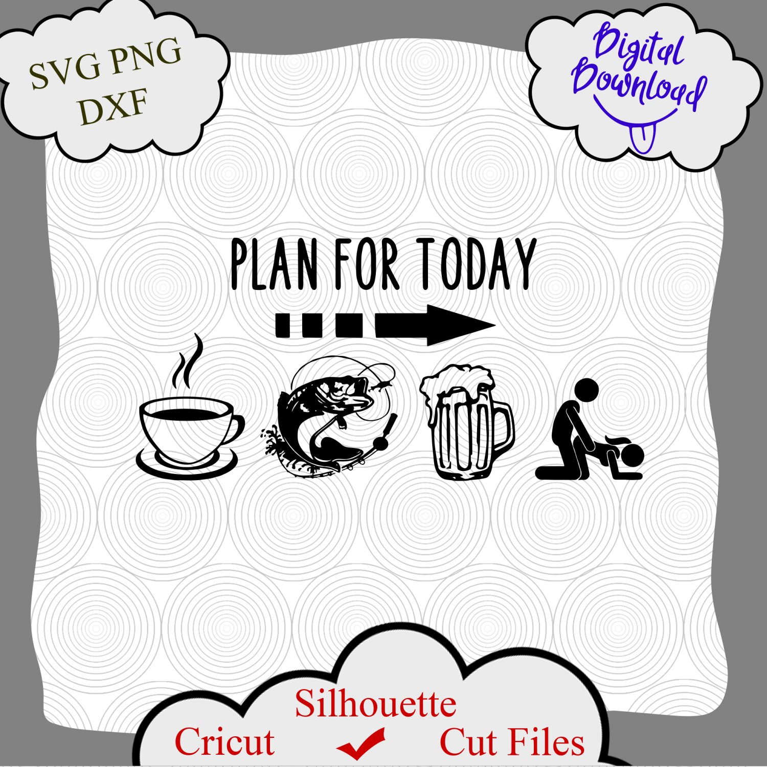 Plan for today svg, Fishing funny svg, dad funny shirt svg, fishing svg, beer svg, caffee svg, funny
