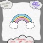 Rainbow Svg, rainbow clouds Svg files for Cricut, Silhouette Iron on design, Unicorn