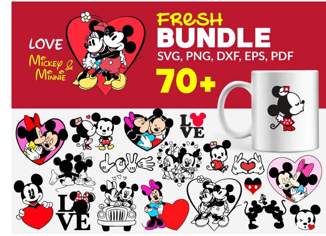 Free Free Mickey And Minnie Love Svg 738 SVG PNG EPS DXF File