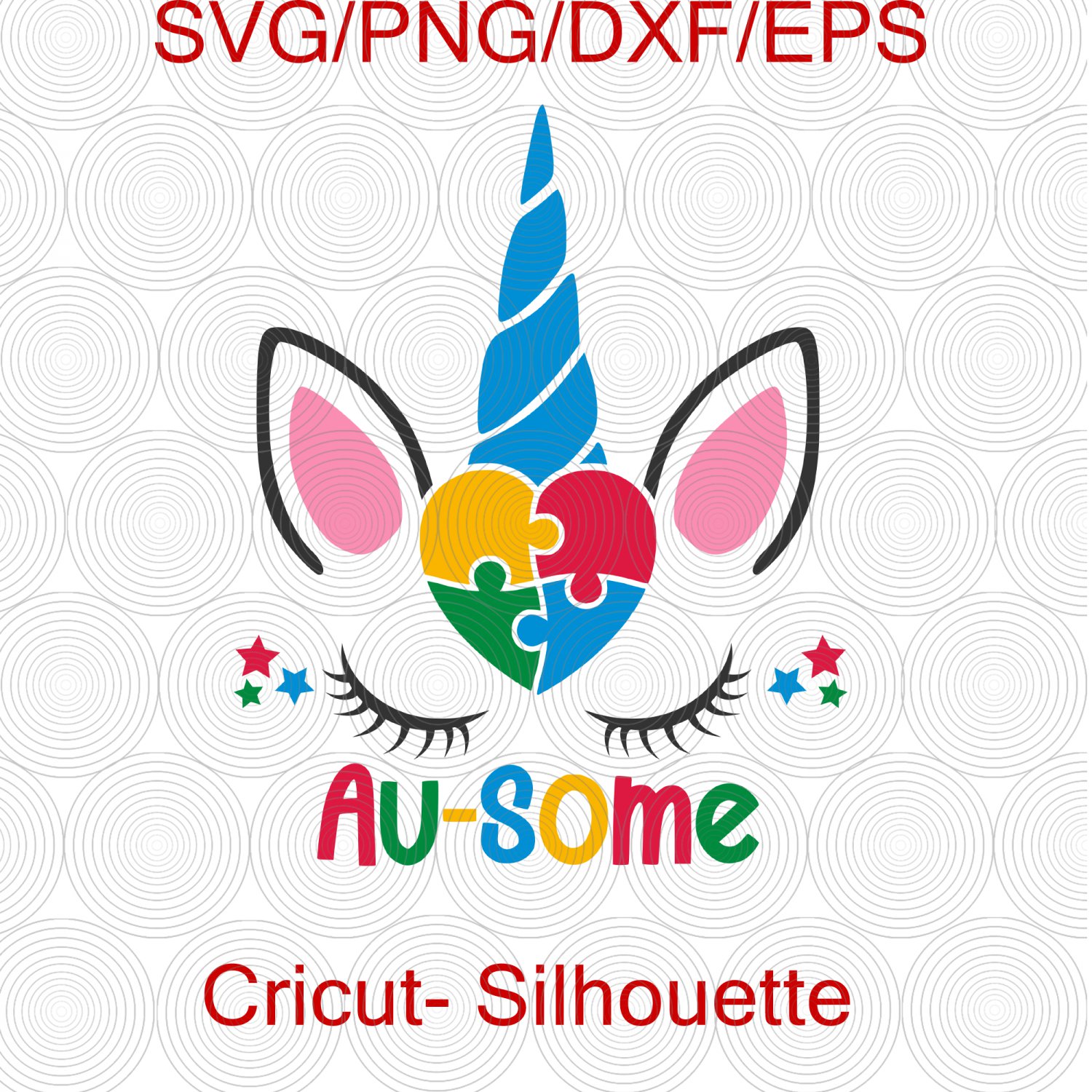 Autism Unicorn SVG, Autism Awareness Svg for Customizing Kids T Shirts, Awareness Month