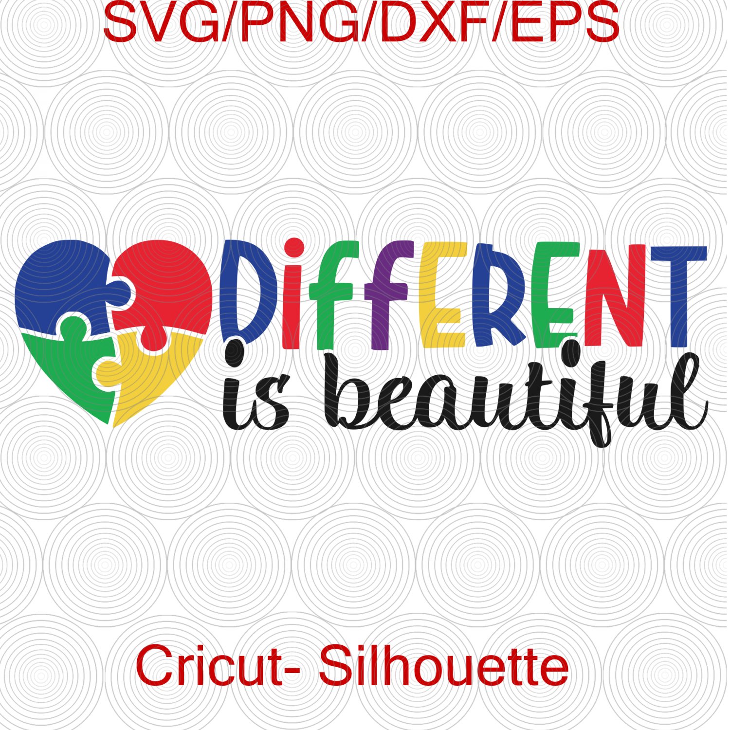 Autism awareness SVG, Autism SVG, Different is Beautiful SVG, Autism shirt svg