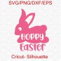 Hoppy Easter Svg, Cute Easter Bunny, Happy Easter Svg, Kids Easter Svg, Funny Easter