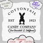 Easter svg, Cottontail Candy Company, Spring Svg, Easter Design for Shirts, Silhouette