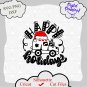 Nurse Happy Holidays Ambulance ER svg, Christmas Winter Holiday Clipart, Silhouette Cricut
